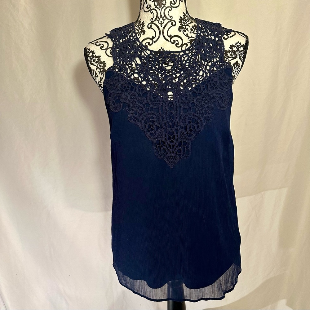 EUC Banana Republic Navy Blouse Size S